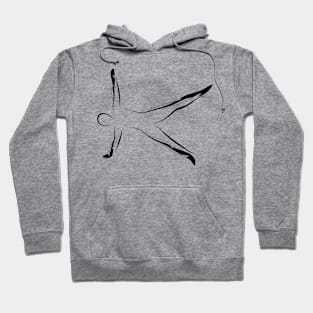 Abstract pilates pose Hoodie